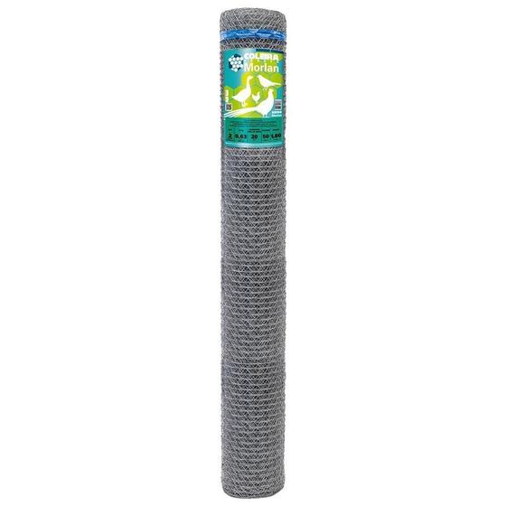 Tela Coleira Branca Morlan para Galinheiro 2x22x1,50m 50m