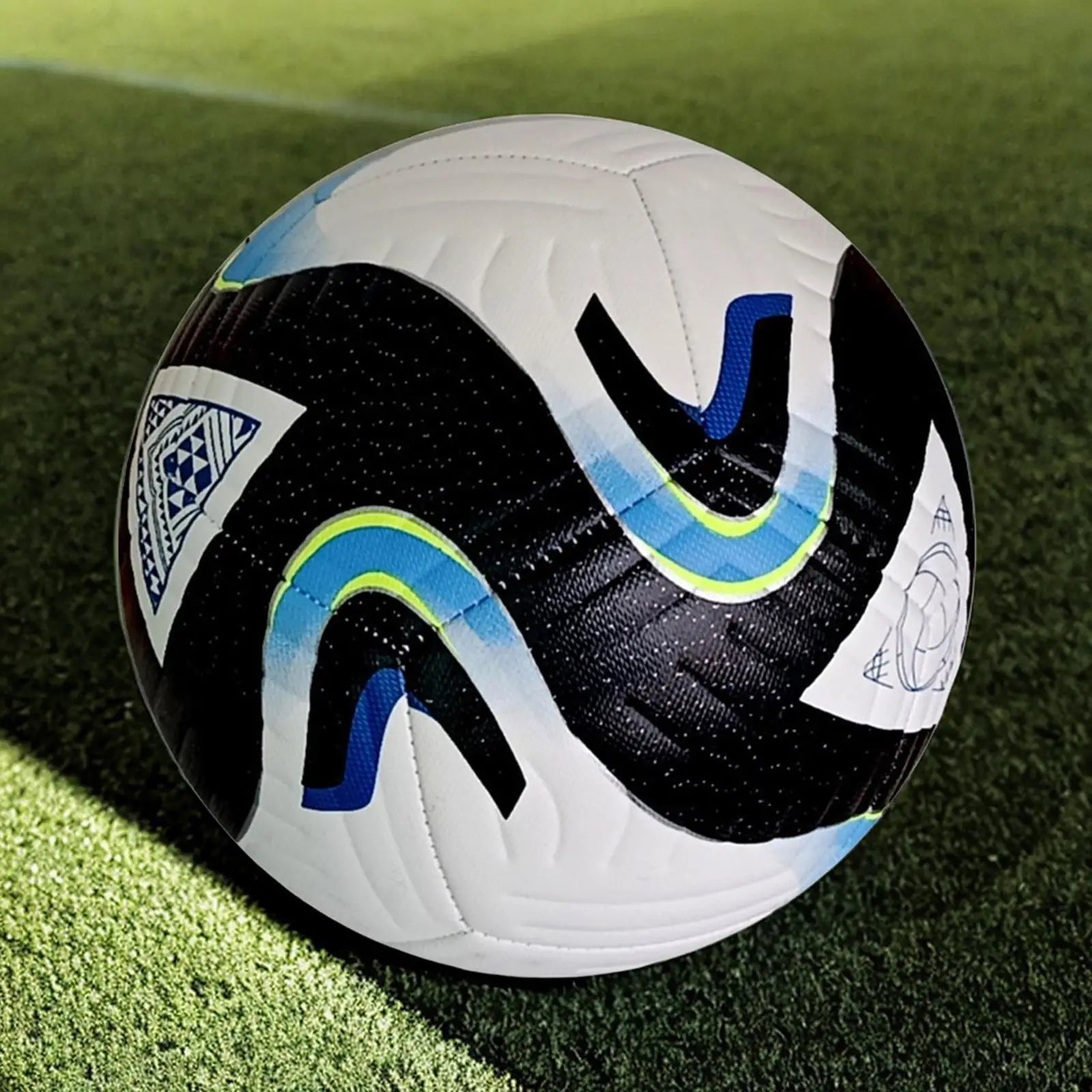 Bola de Futebol Profissional | Aosekaa Vibe Pro | Couro PU | Costurada à Máquina | Tamanho 5