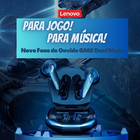 Fones de Ouvido Gamer Lenovo GM2 Pro