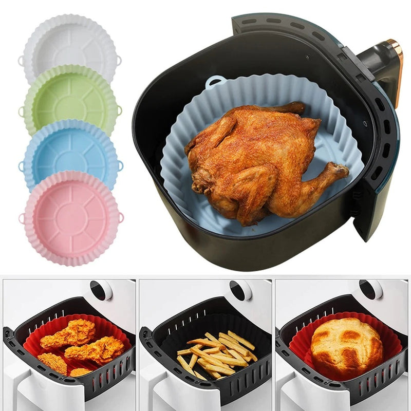 Kit 2 Formas de Silicone Air Fryer Max Clear