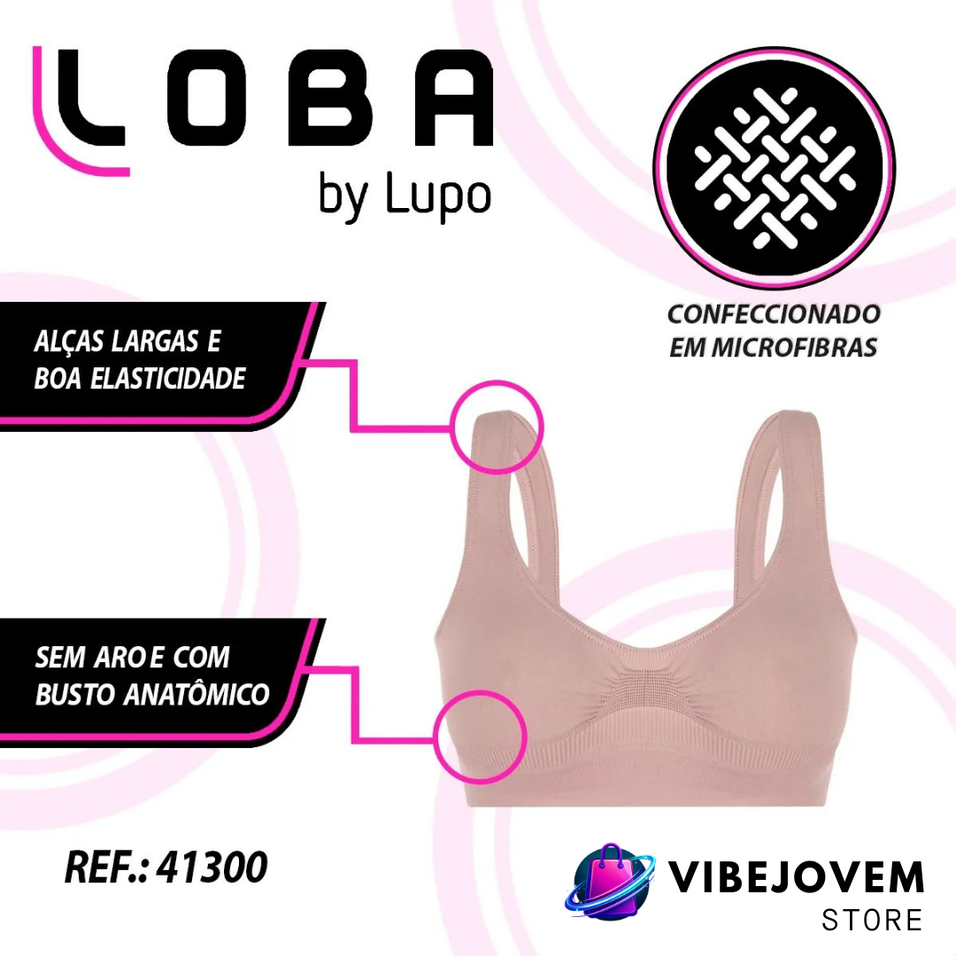 Sutiã Top Lupo Original sem Costura - Linha Loba (Ref. 41300)