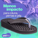 Chinelo Ortopédico Uni Flex Unissex Original | para Esporão e Fascite Plantar + Bola de Cravo Fisioterapeuta