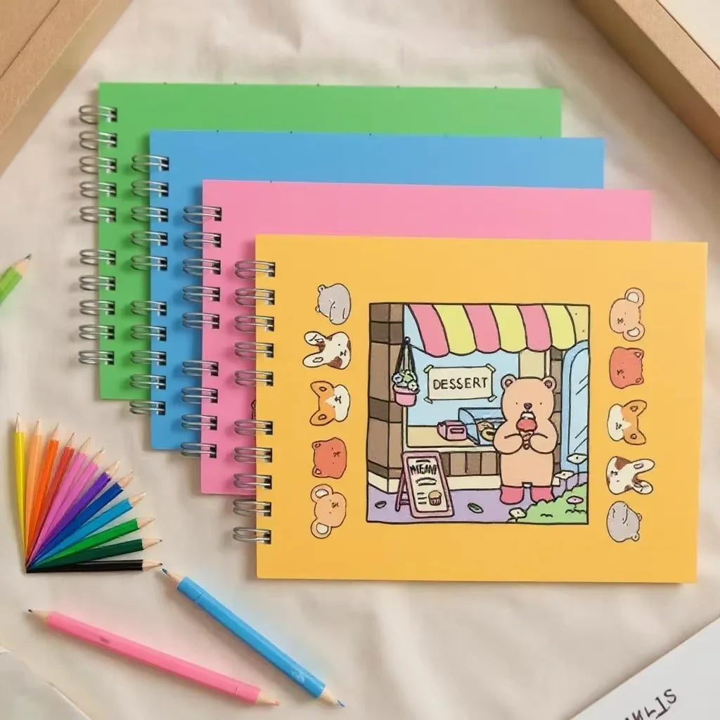 Kit 03 Livro De Colorir Desenhos 50 Folhas Premium 180g Infantil Adulto Anti-stress