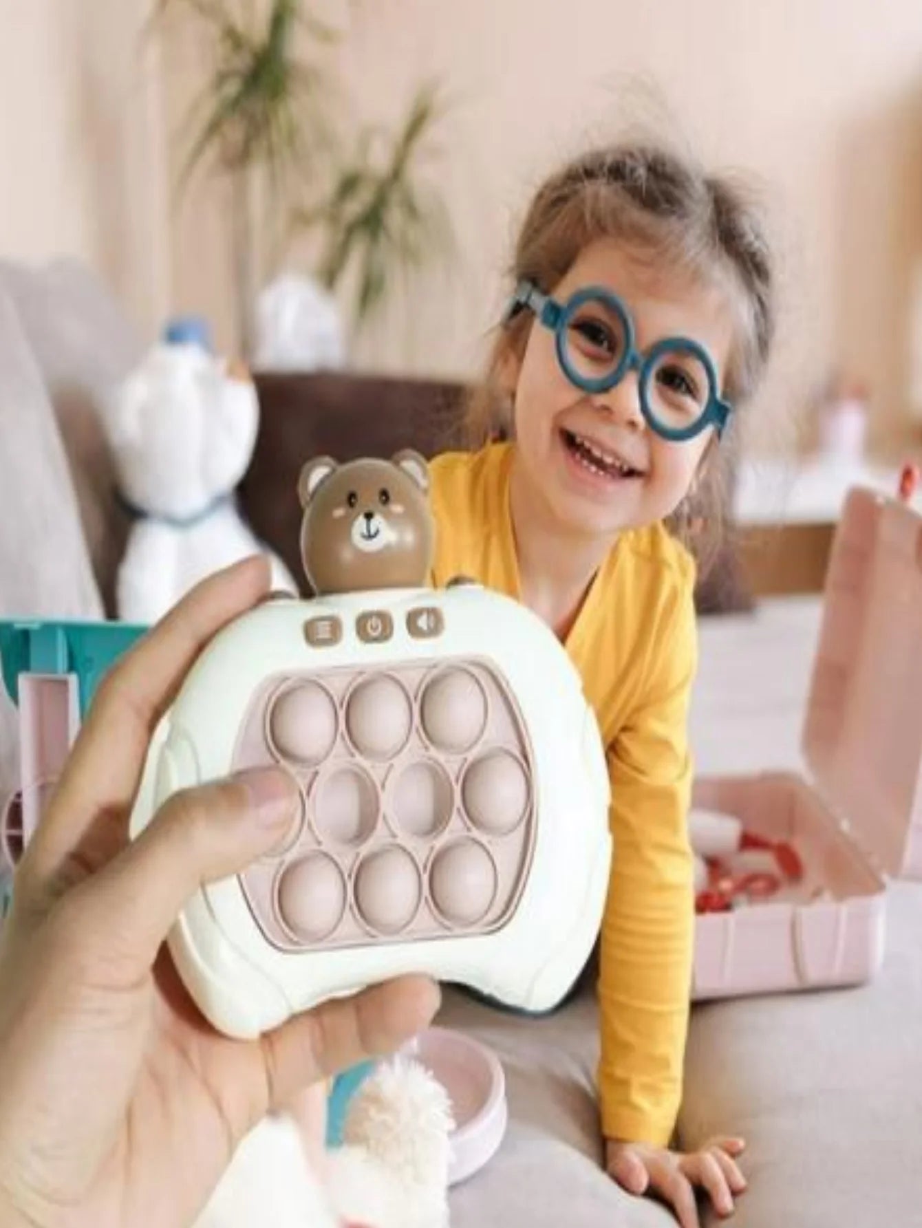 Mini Game Pop it Eletrônico Fast Push - Brinquedo Antiestresse