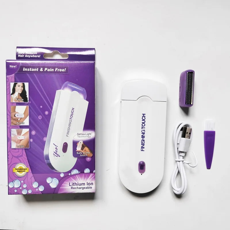 Depilador TOQUE FINAL – Remove Pêlos facial e Corporal - Sem fio 2 em 1