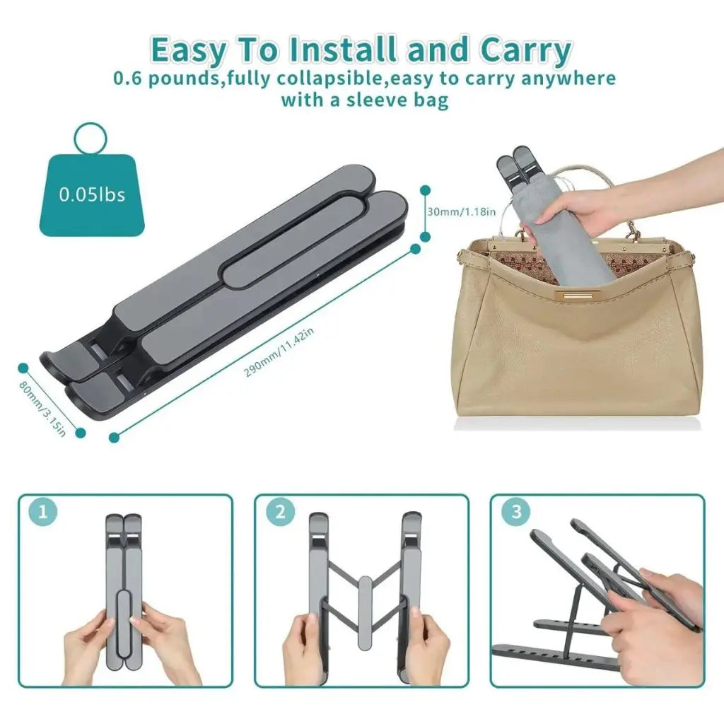 Suporte Apoio de Notebook Laptop Compacto Articulado Home Office (Liquidação)