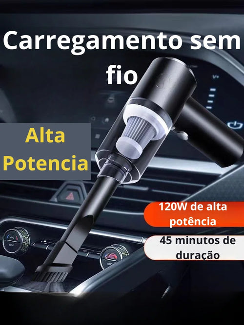 Aspirador Portátil Automotivo Potente Recarregável Premium - Vacuum Cleaner