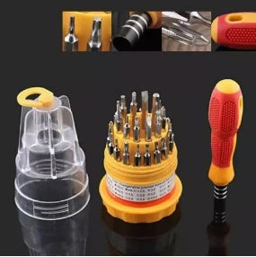 Kit Ferramentas com 31 Peças | Chaves Torx Philips para Reparo/Manutenção de Eletrônicos