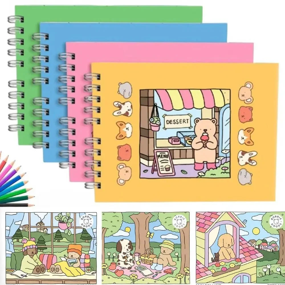 Kit 03 Livro De Colorir Desenhos 50 Folhas Premium 180g Infantil Adulto Anti-stress