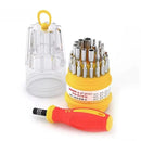 Kit Ferramentas com 31 Peças | Chaves Torx Philips para Reparo/Manutenção de Eletrônicos