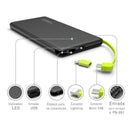 Carregador Portátil/Power Bank 10.000 mAh Pineng - IPhone  Smartphone  Tablet