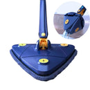 Mop Esfregão Triangular de Limpeza Ajustável Giratório 360°