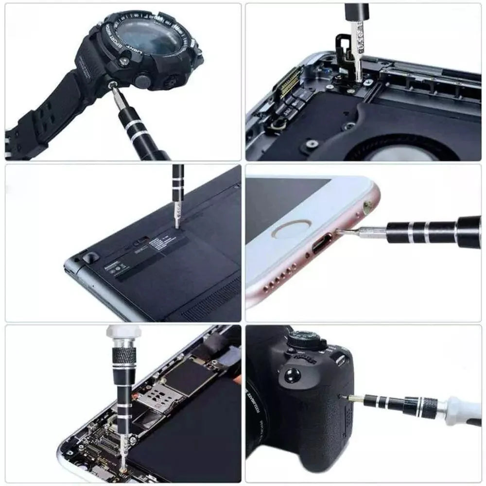 Kit Profissional de Chaves de Precisão 115 em 1 – Ferramentas Multiuso para Reparo com Maleta