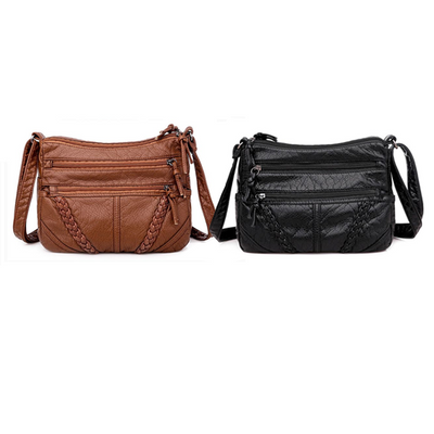 Bolsa Feminina Transversal de Couro Di Milano - Compre 1 Leve 2