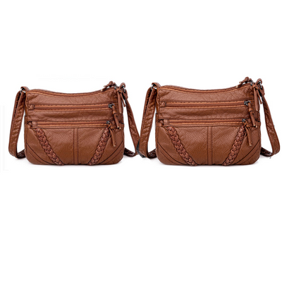 Bolsa Feminina Transversal de Couro Di Milano - Compre 1 Leve 2