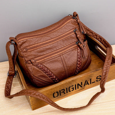 Bolsa Feminina Transversal de Couro Di Milano - Compre 1 Leve 2