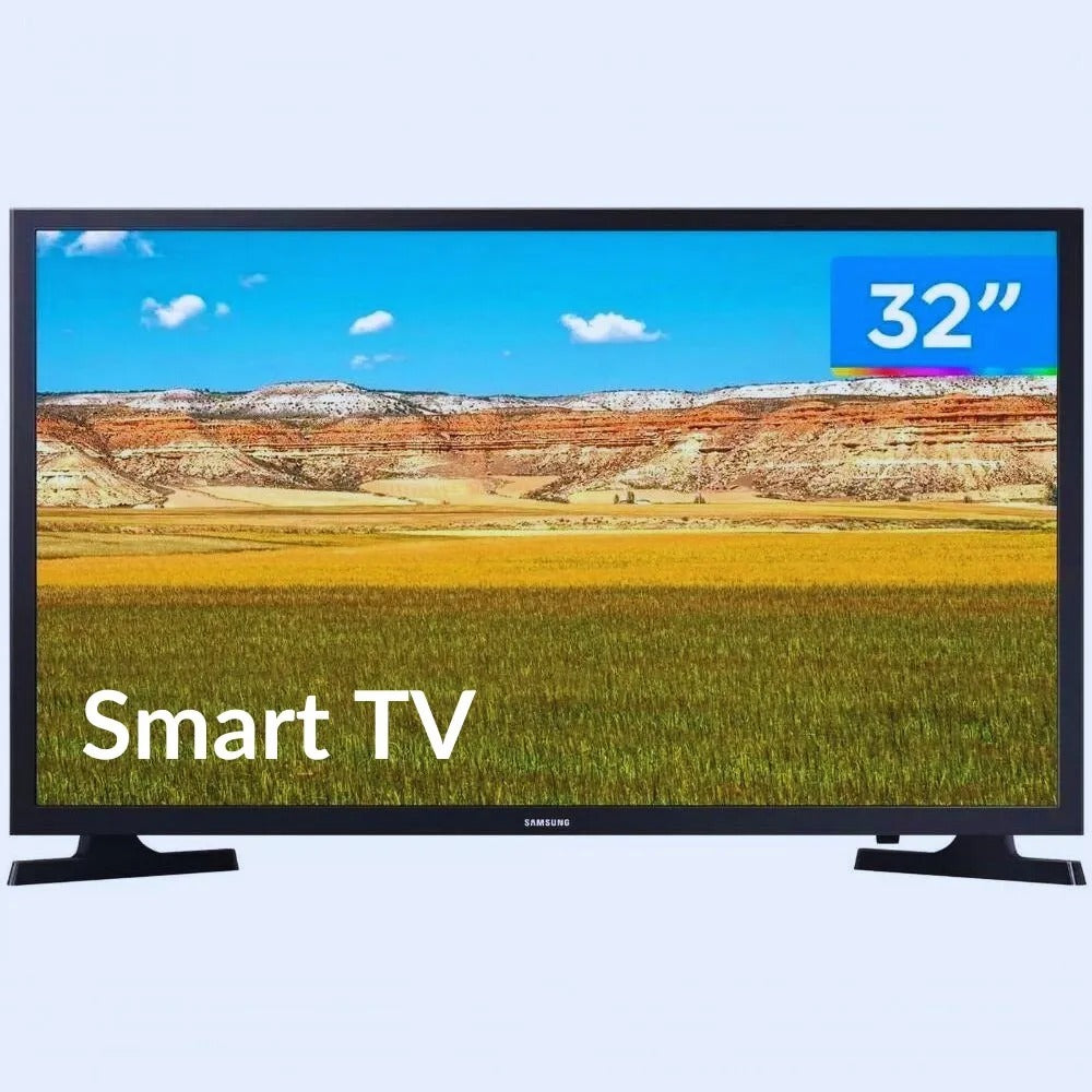 Smart TV Samsung 32” HD LED – Wi-Fi Integrado, Streaming Completo e Design Slim
