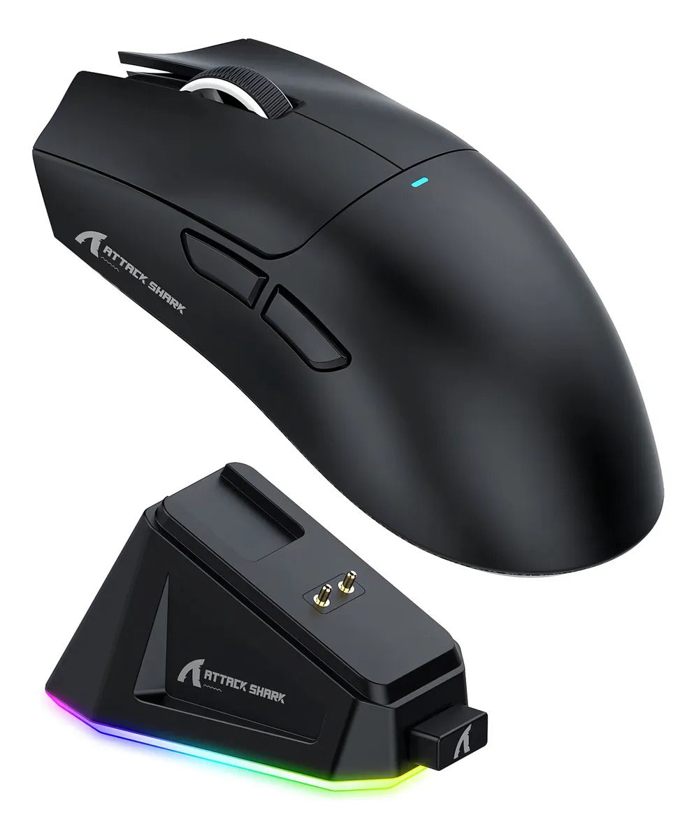 Mouse Gamer Attack Shark X11 22000dpi Sem Fio Usb Bluetooth