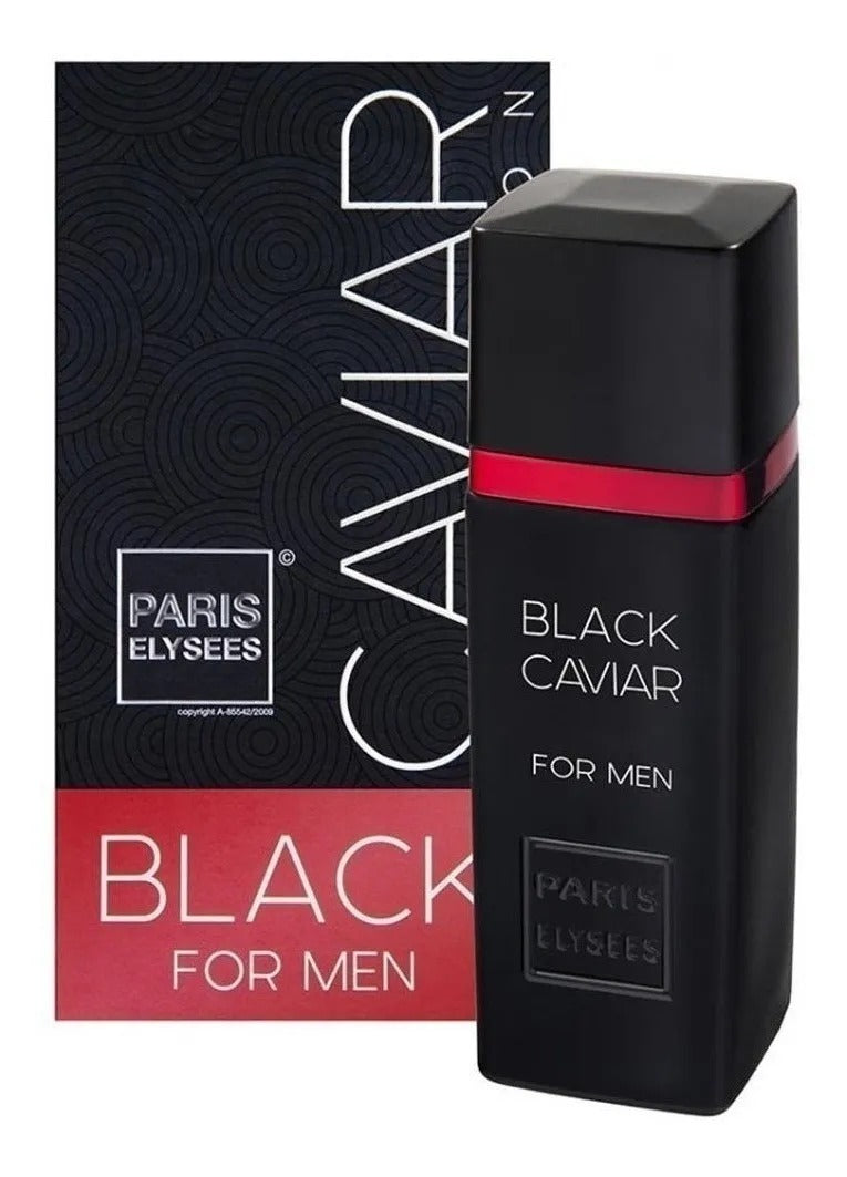Perfume Black Caviar Paris Elysees Masculino EDT 100 ml – Lacrado com NF-e