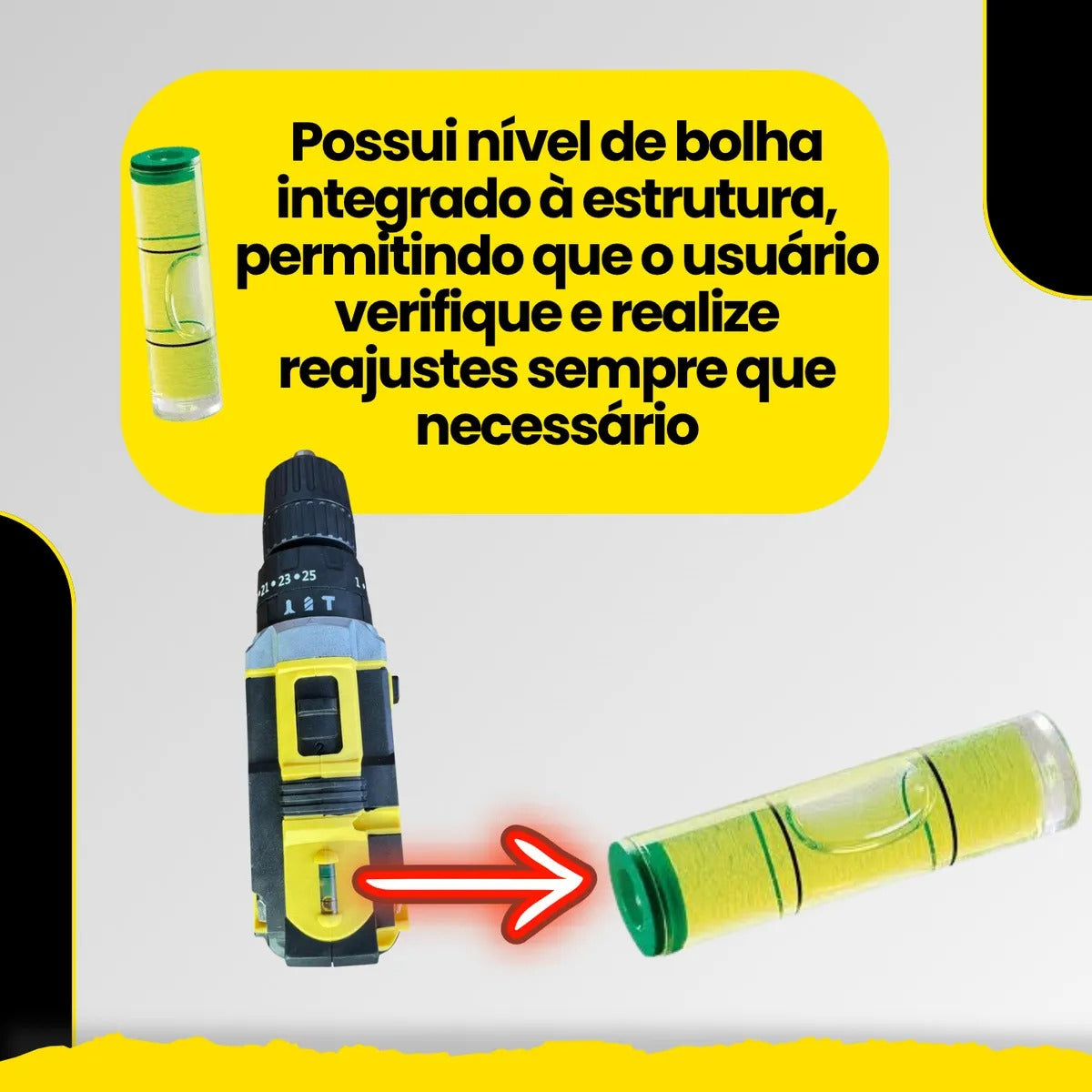 Parafusadeira e Furadeira de Impacto Sem Fio 21V MESTRI M-150 – Kit Profissional com 2 Baterias 2.000mAh, Bivolt e Maleta Completa