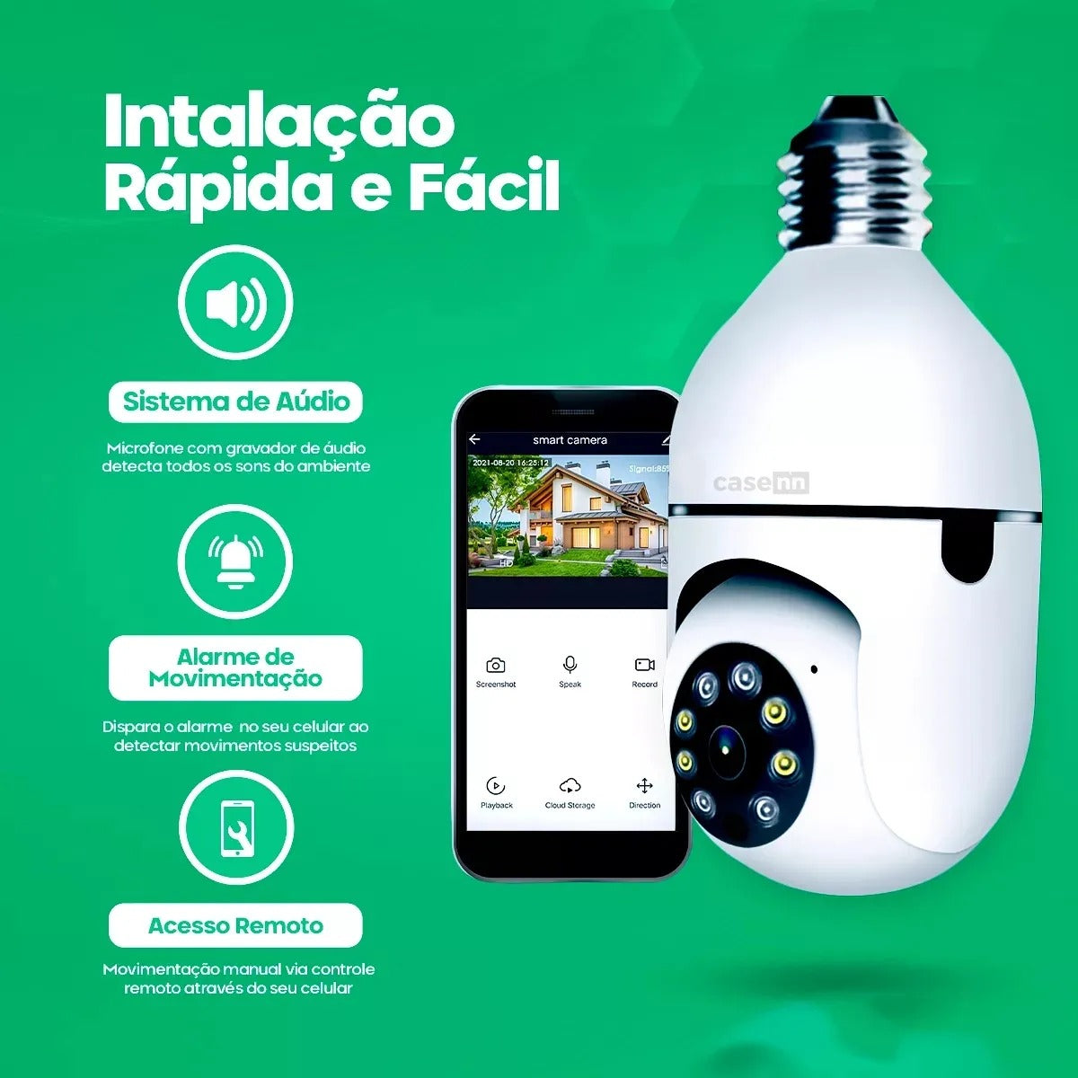Câmera de Segurança WIFI - Smart Pró 360°