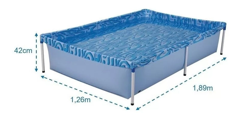 Piscina 1000 Litros com Estrutura - Mor