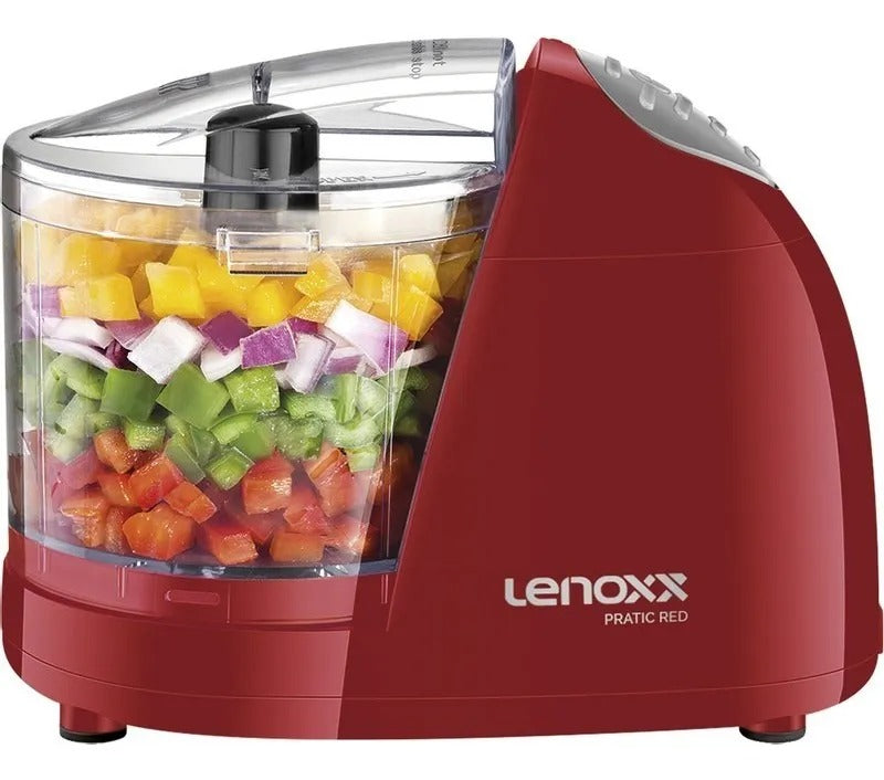 Miniprocessador Lenoxx Pratic Red 100W 350ml Vermelho