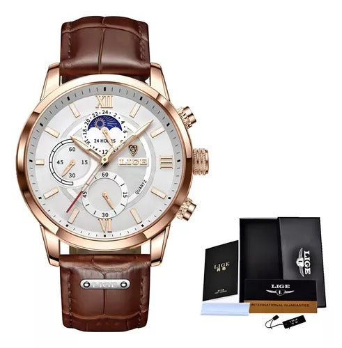 Relógio Masculino em Couro LIGE