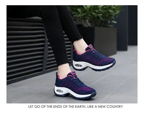 Tênis Feminino Esportivo Ortopédico Anti-impacto Comfort Flex