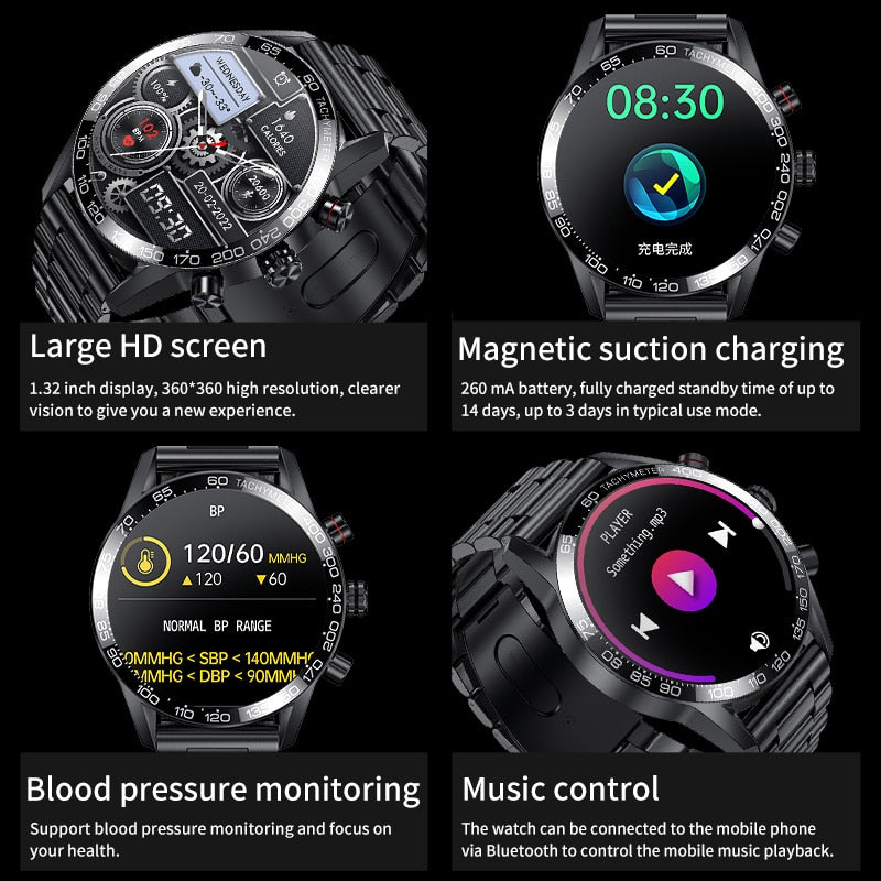 Relógio Lige 360 Amoled HD Smartwatch Inteligente