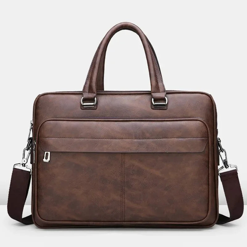 Maleta Masculina em Couro Genuino - Business Pro