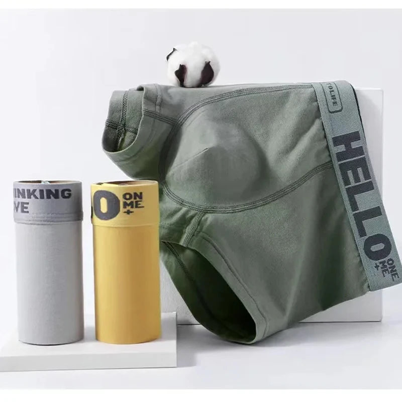 Kit Cuecas Boxer de Algodão Vibe Hello - Compre 3 Leve 5