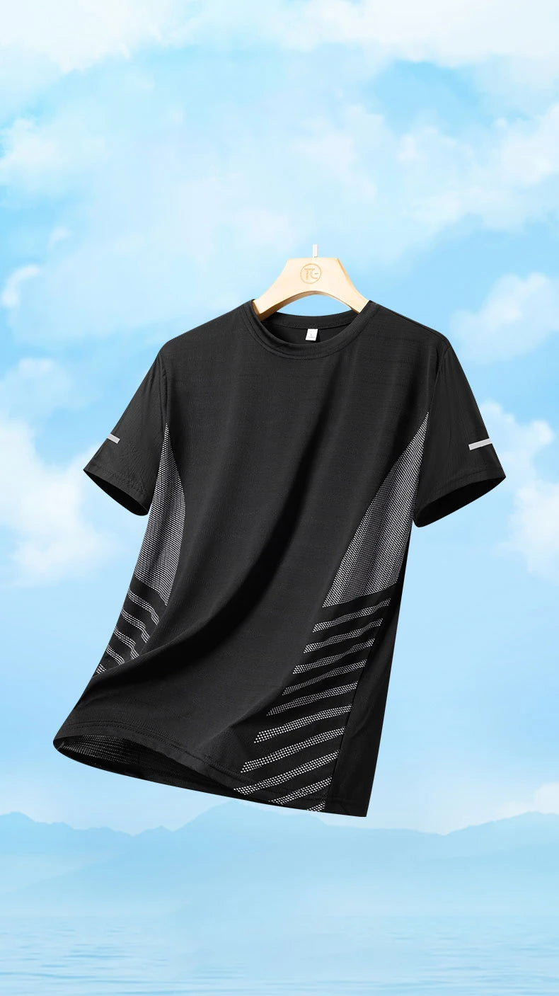 Camisa Esportiva Masculina Respirável Top Refletivo | Ippolich