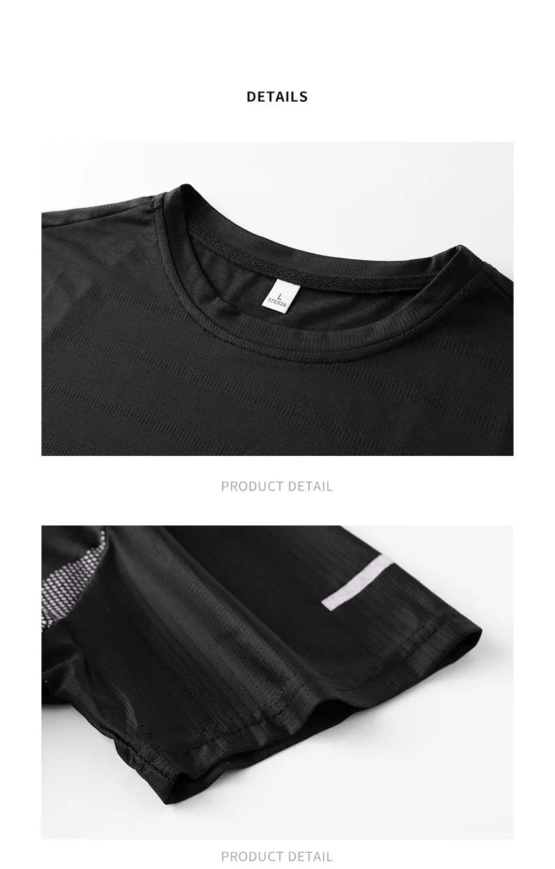 Camisa Esportiva Masculina Respirável Top Refletivo | Ippolich