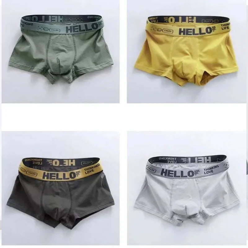 Kit Cuecas Boxer de Algodão Vibe Hello - Compre 3 Leve 5