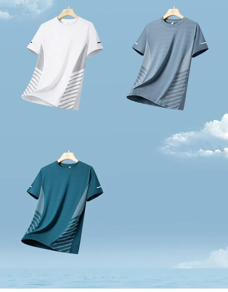 Camisa Esportiva Masculina Respirável Top Refletivo | Ippolich