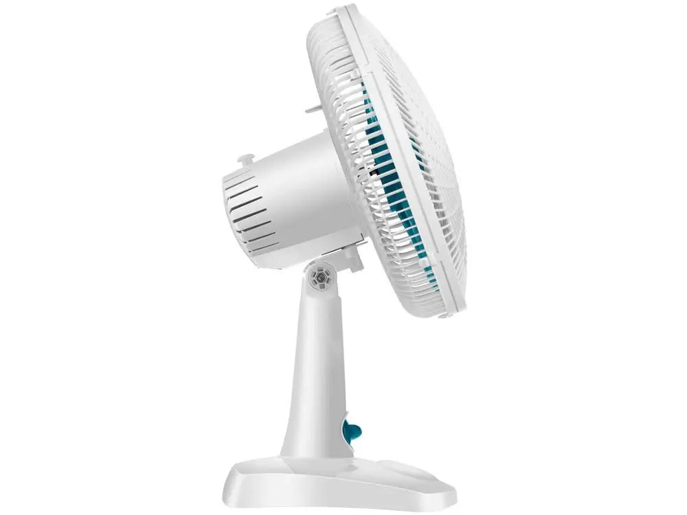 Ventilador de Mesa Ultra V-UT-30-01 30cm 6 Pás 3 Velocidades Branco e Azul