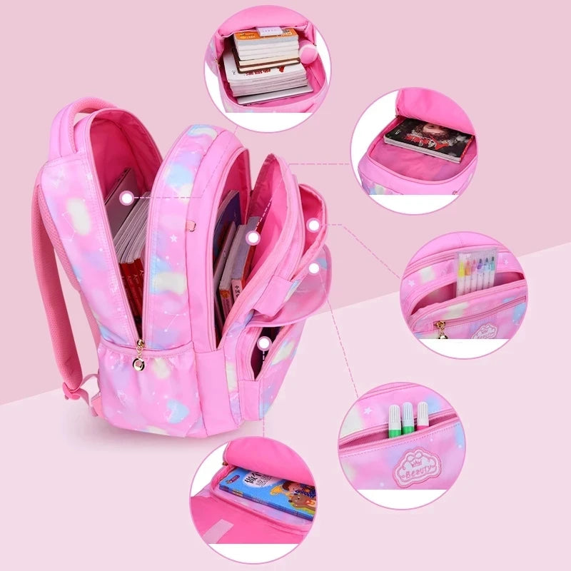 Mochila Infantil Feminina Princesa | à Prova d'Água