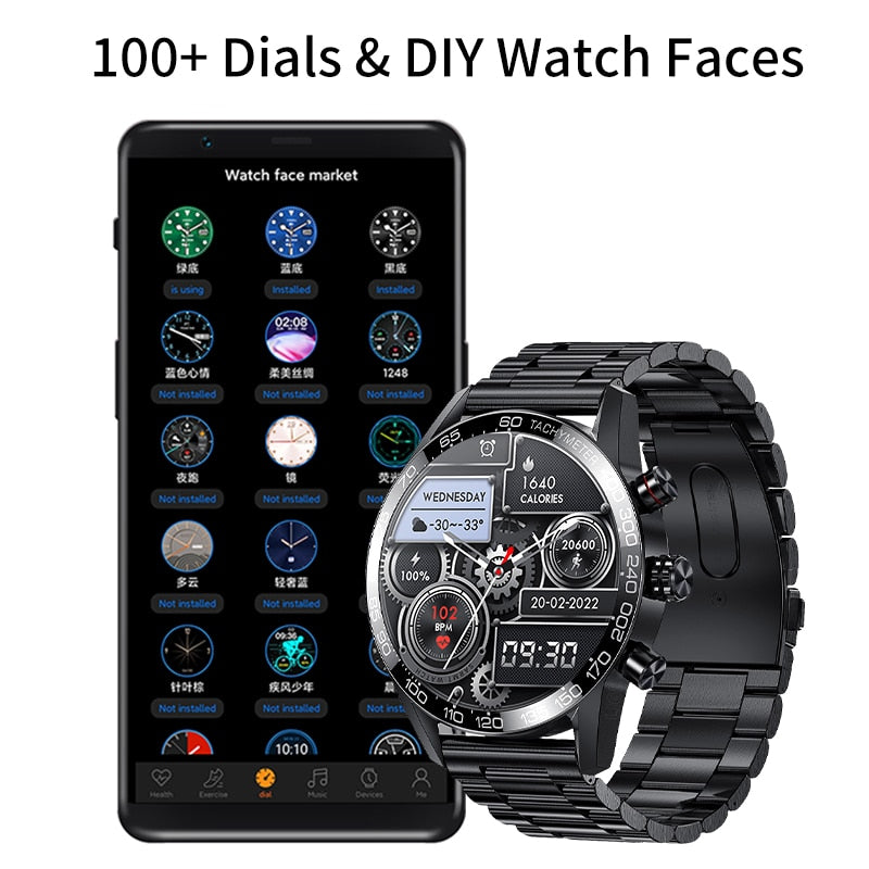 Relógio Lige 360 Amoled HD Smartwatch Inteligente