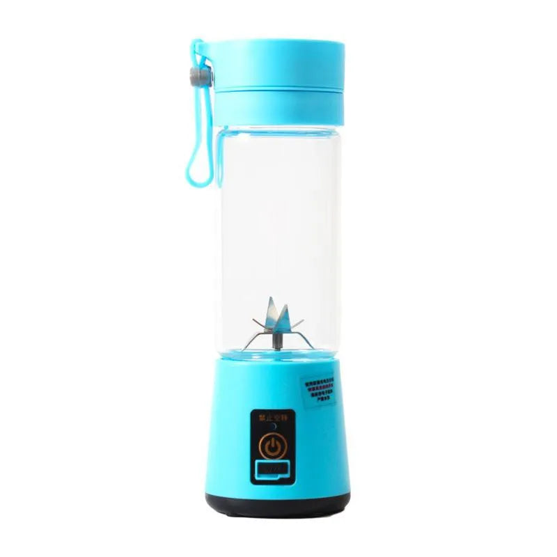Mini Liquidificador Portátil Shake 6 Lâminas 380ml | Recarregável Cabo USB