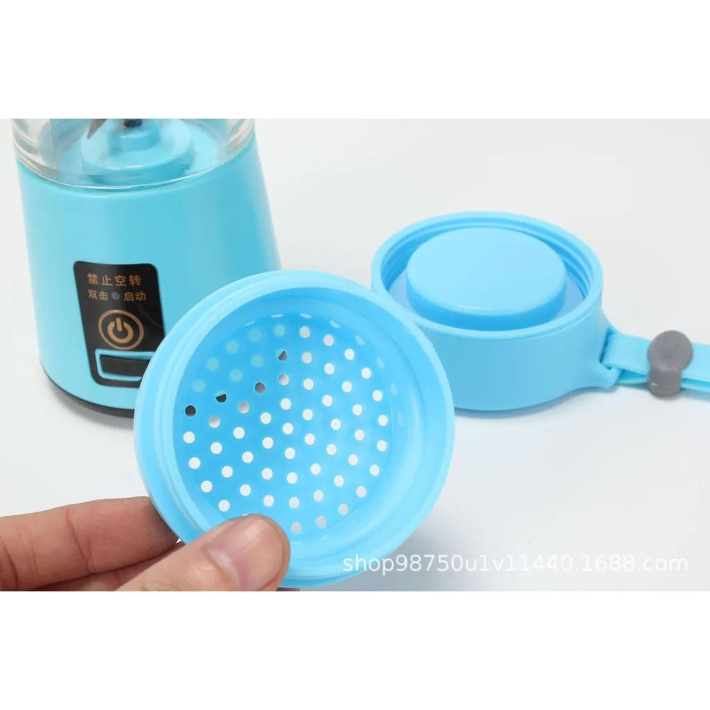 Mini Liquidificador Portátil Shake 6 Lâminas 380ml | Recarregável Cabo USB