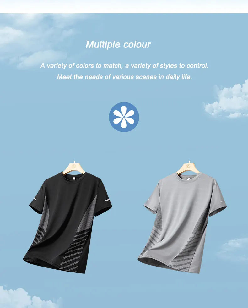 Camisa Esportiva Masculina Respirável Top Refletivo | Ippolich