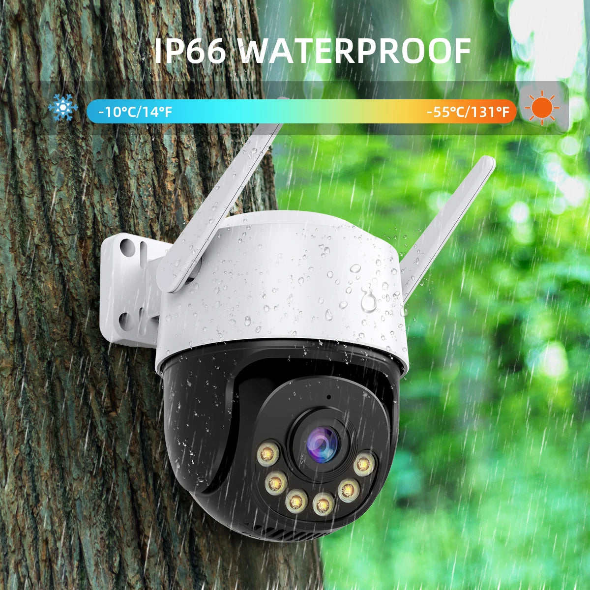 Câmera de Vigilância WiFi ICSEE + Cartão SD 64GB (Brinde)