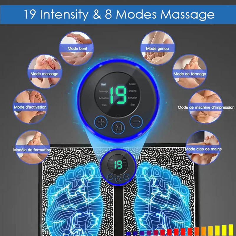 Tapete de Massagem EMS FOOT MASSAGER | BR-8855