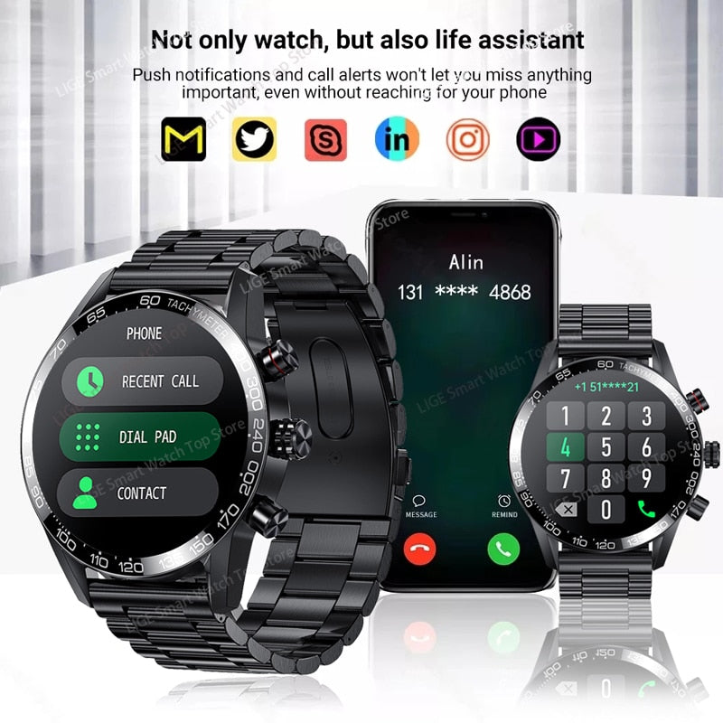 Relógio Lige 360 Amoled HD Smartwatch Inteligente