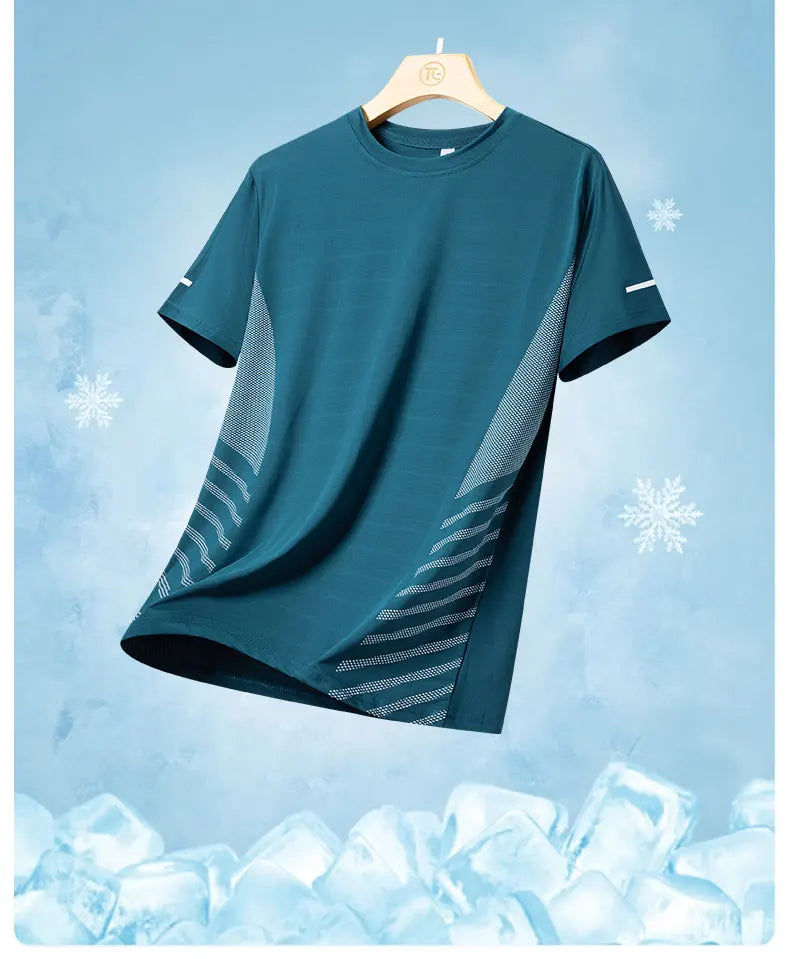 Camisa Esportiva Masculina Respirável Top Refletivo | Ippolich