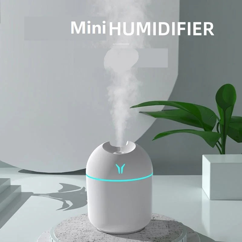 Umidificador/Aromatizador de Ar Ultrassônico para Casa e Carro com Led Twist