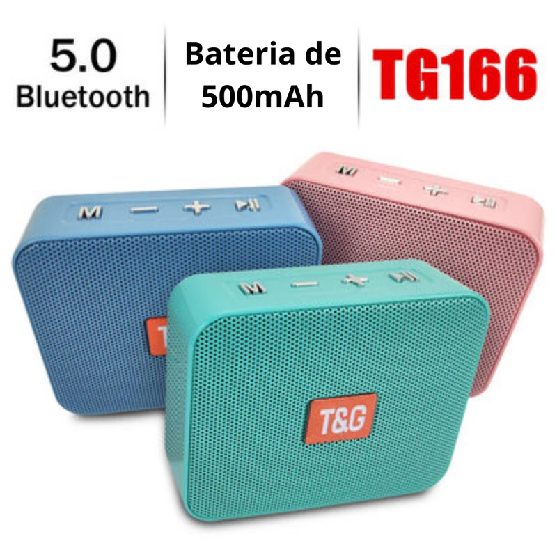 Caixa de som Portátil T&G | Modelo TG166 | Bluetooth 5.0