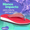 Chinelo Ortopédico Uni Flex Unissex Original | para Esporão e Fascite Plantar + Bola de Cravo Fisioterapeuta