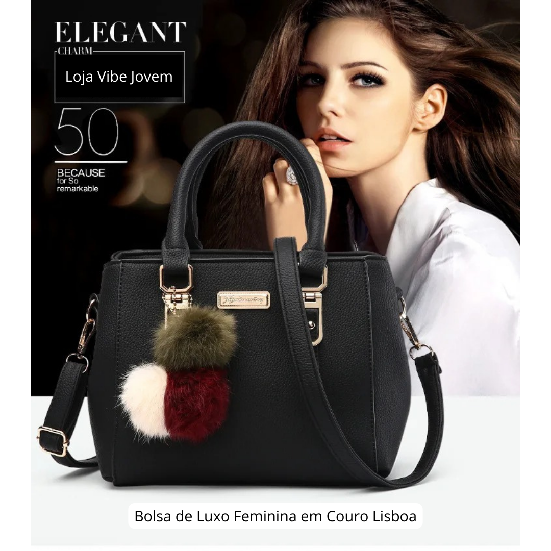 Bolsa de Luxo Feminina em Couro Lisboa